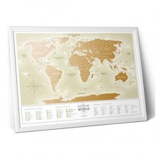Скретч-карта мира Gold New РУС