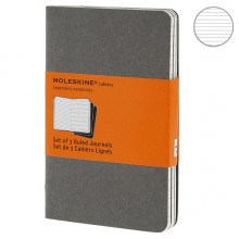 Набор блокнотов Moleskine Cahier маленьких серых CH311