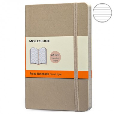 Записная Книжка Moleskine Classic A6 Линия Пшеничный Мягкая Обложка