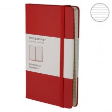 Записная Книжка Moleskine Classic A5 с Алфавитом Красная