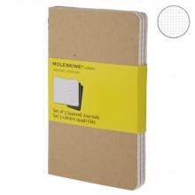 Набор блокнотов Moleskine Cahier маленьких бежевых QP412