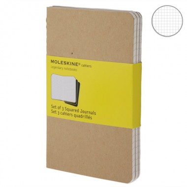 Набор блокнотов Moleskine Cahier маленьких бежевых QP412