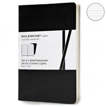 Набор блокнотов Moleskine Volant маленьких черных QP711BK