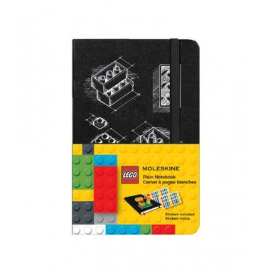 Блокнот Moleskine Lego-14 Карманный B7 Чистые листы Черный