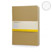 Блокнот Moleskine Cahier (3 шт) большой бежевый QP422