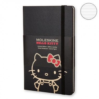 Блокнот Moleskine Hello Kitty средний черный LEHK01QP062