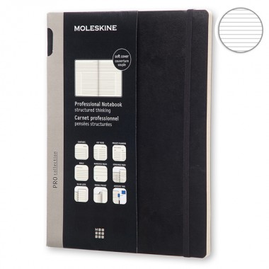 Блокнот Moleskine Pro большой черный PROPFNT4SBK