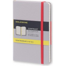 Блокнот Moleskine Contrast Карманный B7 Линия Белый