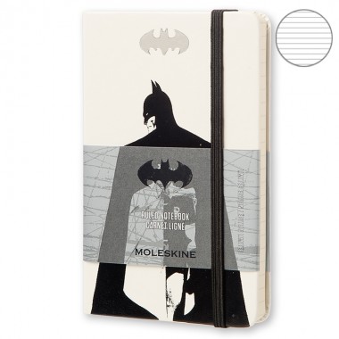 Блокнот Moleskine Batman маленький белый LEBA01MM710