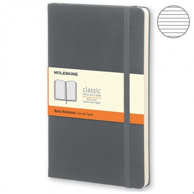 Блокнот Moleskine Classic средний серый QP060A1