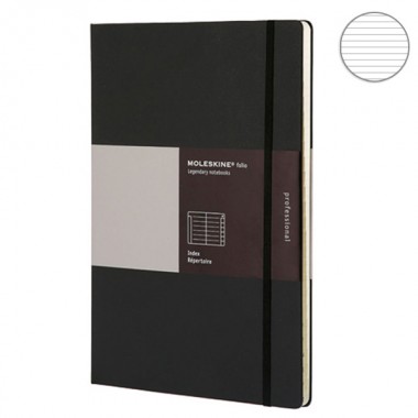 Блокнот Moleksine Folio A4 Черный с Алфавитом