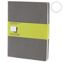 Набор блокнотов Moleskine Cahier больших серых CH323