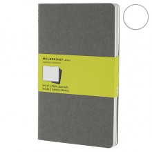 Набор блокнотов Moleskine Cahier средних серых CH318