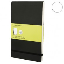 Записная Книжка Moleskine reporter A5 Чистые листы Черная Мягкая Обложка