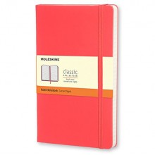 Блокнот Moleskine Classic Средний A5 Твердая Обложка Линия Коралловый