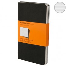 Набор блокнотов Moleskine Cahier маленьких черных QP311