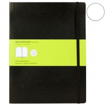 Записная Книжка Moleskine Classic A4 Чистые листы Черная Мягкая Обложка