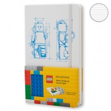 Блокнот Moleskine Lego A5 Линия Белый