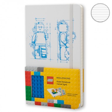 Блокнот Moleskine Lego A5 Линия Белый