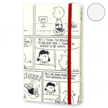 Блокнот Moleskine Peanuts средний белый LEPE04QP060