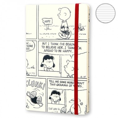 Блокнот Moleskine Peanuts средний белый LEPE04QP060