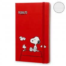 Блокнот Moleskine Peanuts средний красный LEPE03QP060