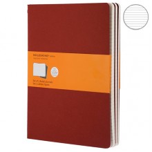 Набор блокнотов Moleskine Cahier больших бордо CH121