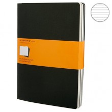 Набор блокнотов Moleskine Cahier больших черных QP321