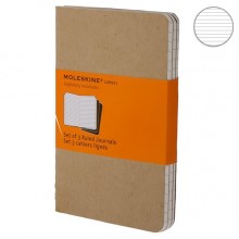 Набор блокнотов Moleskine Cahier средних бежевых QP416