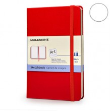 Записная Книжка Moleskine sketchbook A5 для рисунков Красная