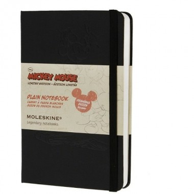 Блокнот Moleskine Disney Карманный B7 Чистые листы Черный