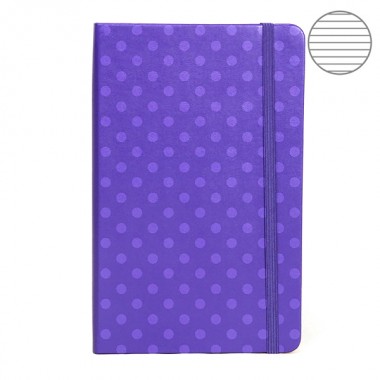 Блокнот Moleskine Pois средний фиолетовый SKTGQP060POISC