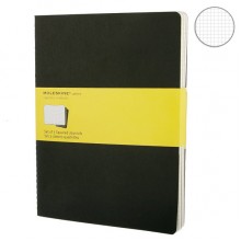 Набор блокнотов Moleskine Cahier больших черных QP322