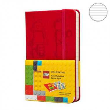 Блокнот Moleskine Lego-14 A6 Линия Красный