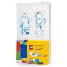 Блокнот Moleskine Lego Средний A5 Линия Белый