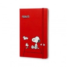 Блокнот Moleskine Peanuts Средний A5 Линия Красный