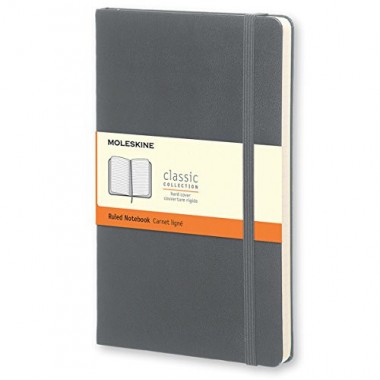 Блокнот Moleskine Classic Средний A5 Твердая Обложка Линия Серый