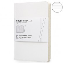 Набор блокнотов Moleskine Volant маленьких белых QP711WH