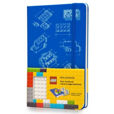 Блокнот Moleskine Lego Средний A5 Чистые листы Голубой