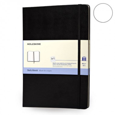 Записная Книжка Moleskine sketchbook A6 для рисунков Черная