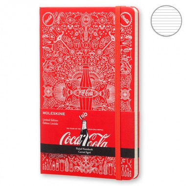 Блокнот Moleskine Coca-Cola средний красный LECOQP060