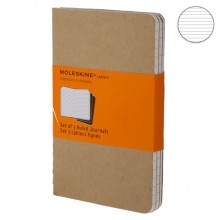 Набор блокнотов Moleskine Cahier маленьких бежевых QP411