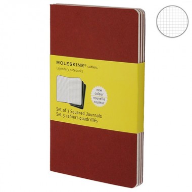 Набор блокнотов Moleskine Cahier средних бордо CH117