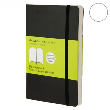 Записная Книжка Moleskine Classic A6 Чистые листы Черная Мягкая Обложка