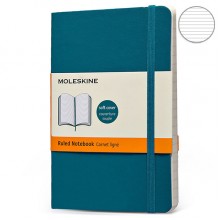 Записная Книжка Moleskine Classic A6 Линия Аквамарин Мягкая Обложка