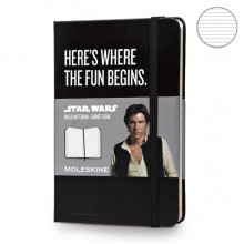 Блокнот Moleskine Star Wars A6 Линия Черный