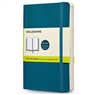 Блокнот Moleskine Classic Карманный B7 Мягкая Обложка Чистые листы Аквамарин