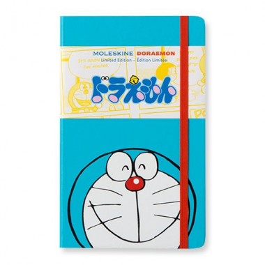 Блокнот Moleskine Doraemon Средний A5 Чистые листы Голубой