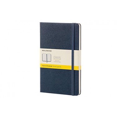 Блокнот Moleskine Classic Средний A5 Твердая Обложка Клетка Сапфир