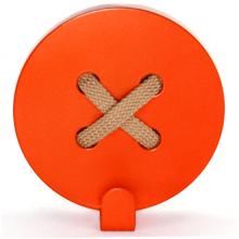 Вешалки Glozis Вешалка настенная Glozis Button Orange